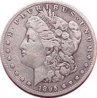 1895年O摩根银元