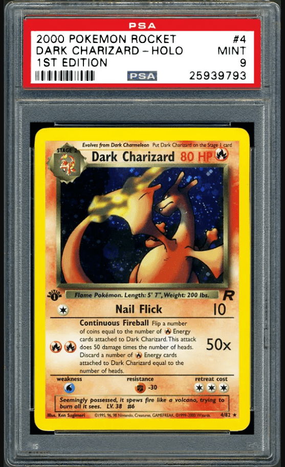 Dark charizad - holo第1版任天堂Pokémon火箭