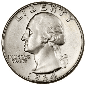 1964年无铸币标志的硬币