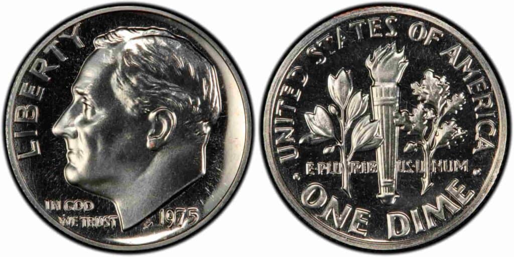 1975年没有S证明罗斯福硬币