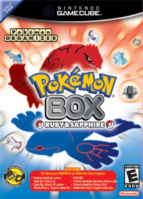 Pokémon盒子红宝石和蓝宝石