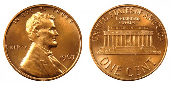 1967年的硬币没有薄荷标记
