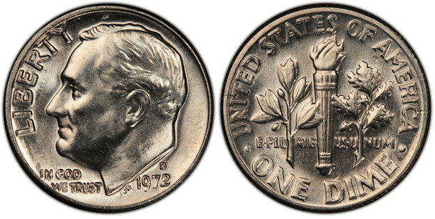 1972年硬币全带