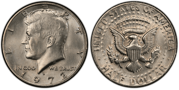 1972年半美元价值简报