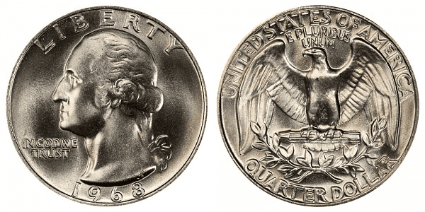 1968年的硬币，没有铸币标志