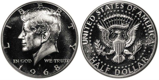 1968年的今天，美国半美元