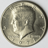 1971 D半美元