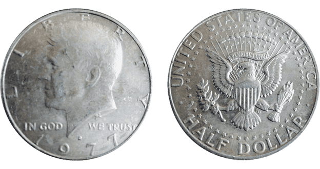 1977-D版半元银质套票