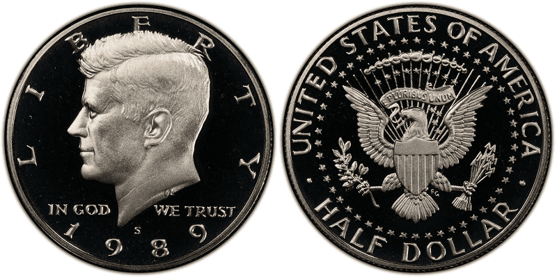 1989年肯尼迪半美元证明
