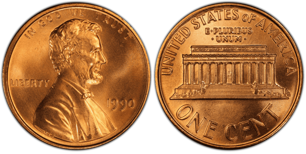 1990年的林肯硬币是什么做的