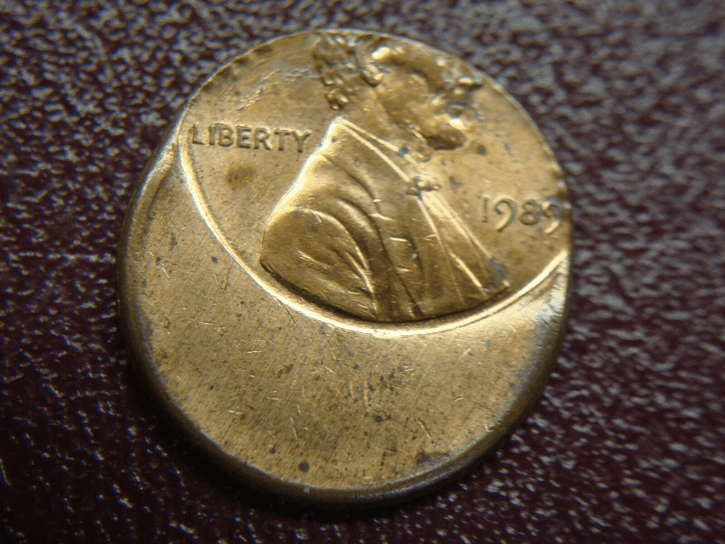 1989-P林肯分币铸币厂偏心错误