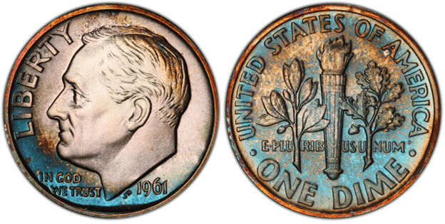 1961 P Roosevelt Dime (Proof)