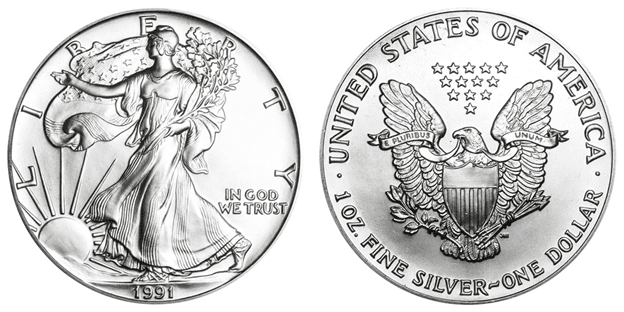 1991年美国银鹰金币