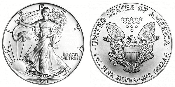 1991 W美国银鹰金币
