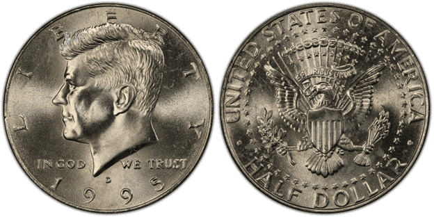 1995年D肯尼迪半美元