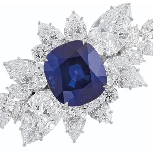蓝宝石钻石手镯