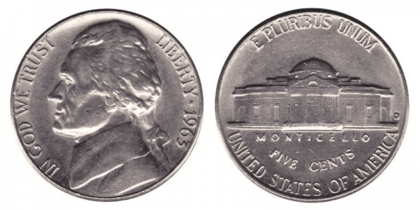 1963年的杰斐逊镍币是用什么做的