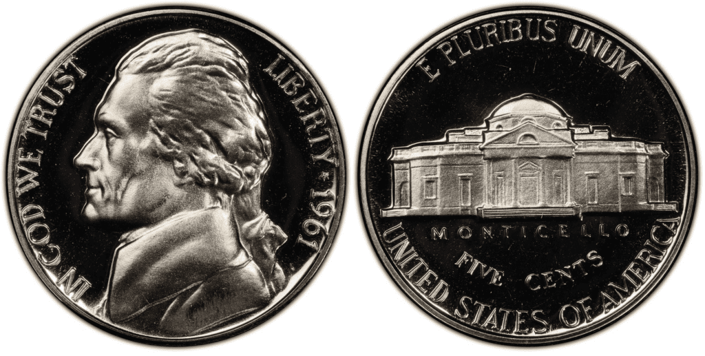 1961 P杰弗逊镍币(证明)