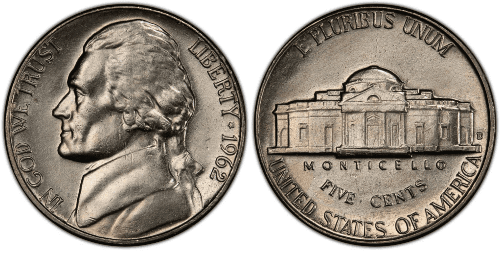 1961 D杰斐逊镍币
