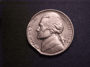 1960年杰斐逊镍币错误清单