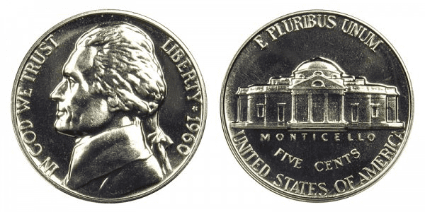 1960年的杰斐逊镍币是用什么做的