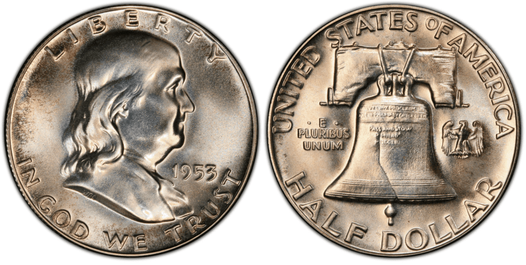 1953年P富兰克林半美元(证明)