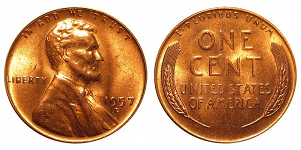 1957年的林肯硬币是什么做的