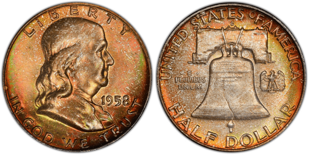 1958-D富兰克林半美元