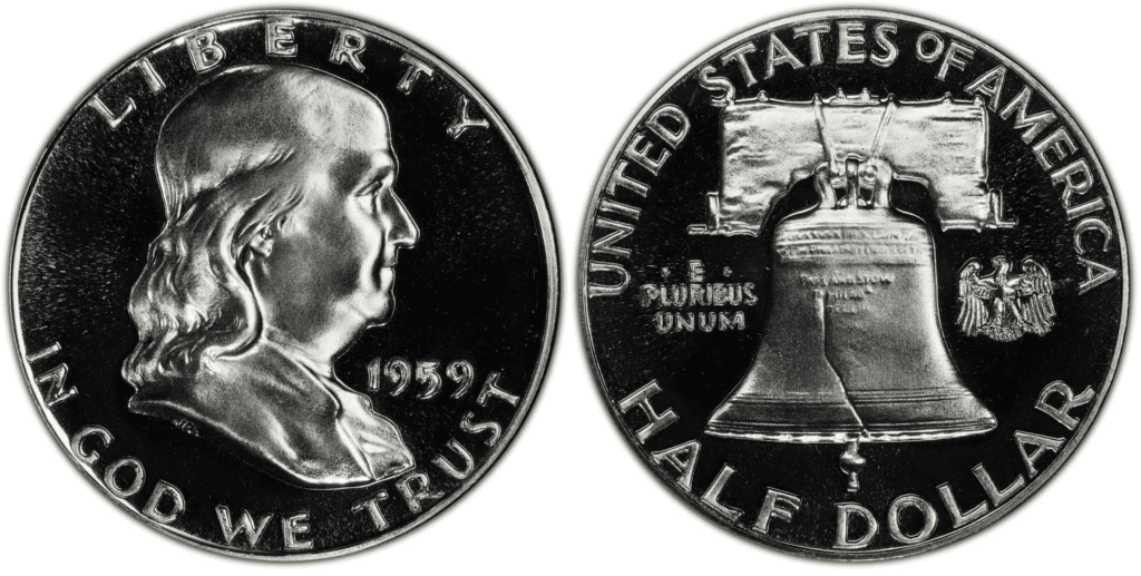 1959年P富兰克林半美元(样版)