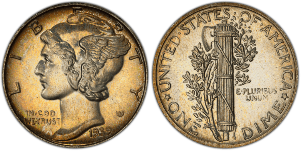 1939年Proof Mercury Dime硬币