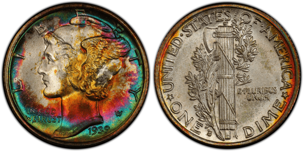 1939年S水星一角硬币