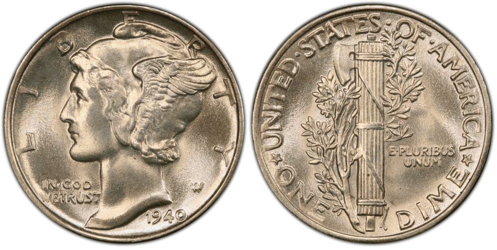 1940 P水星硬币