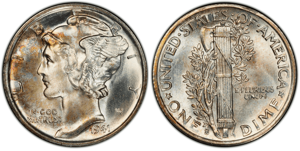 1941年S水星一角硬币