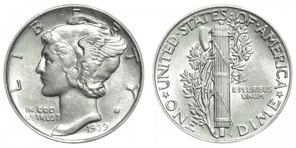1939年的水星一角硬币是用什么做的