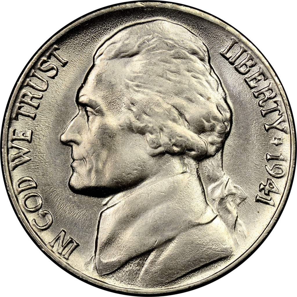 1941年的杰弗逊镍币是用什么做的
