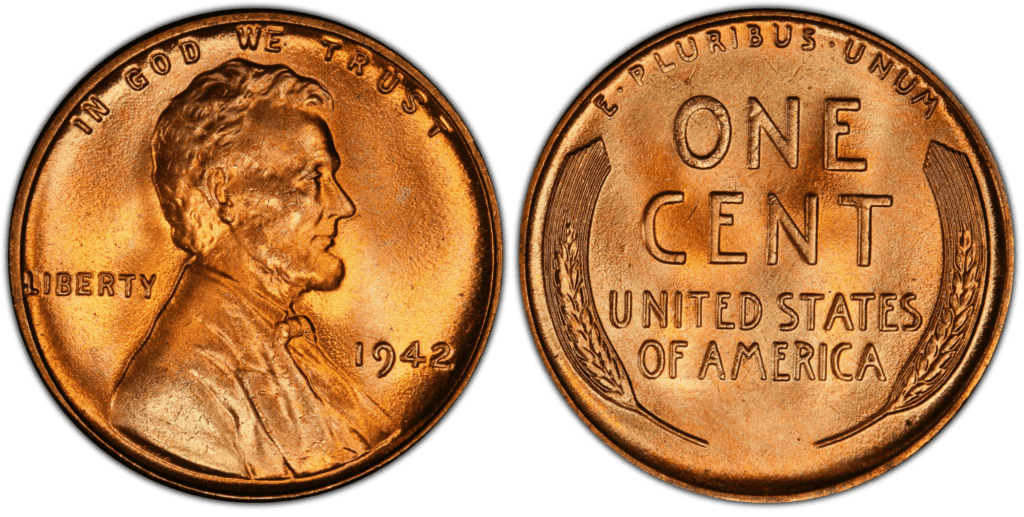 1942年的林肯小麦硬币是用什么做的