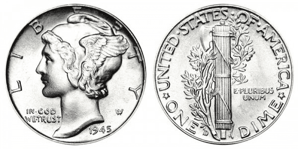 1945年D水星硬币