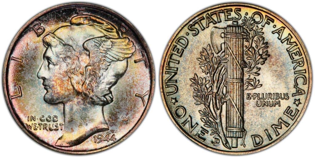 1944年D水星硬币