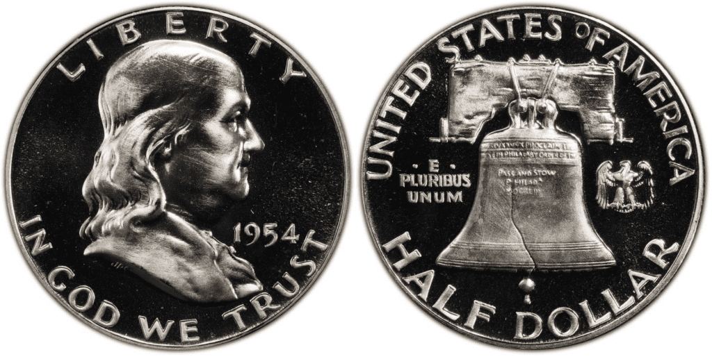 1954-P富兰克林半美元(证明)