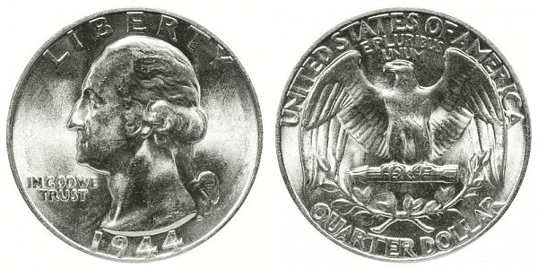 1944年的华盛顿银币是用什么做的