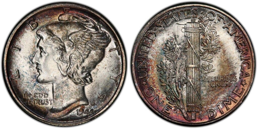 1944 P水星硬币