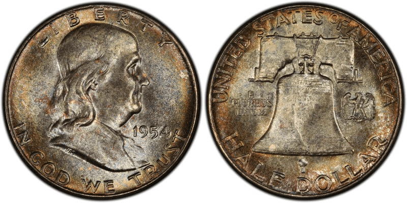 1954-P富兰克林半美元