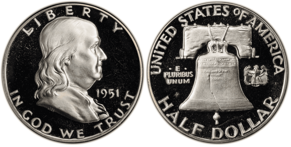 1951年富兰克林半美元(证明)