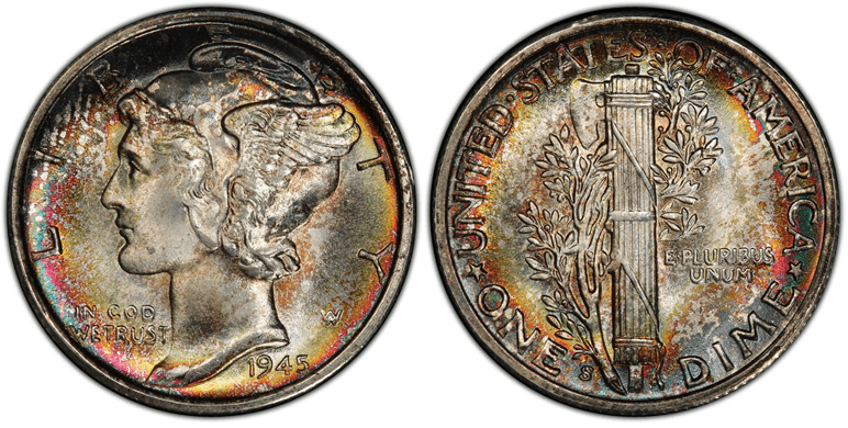 1945年S水星硬币