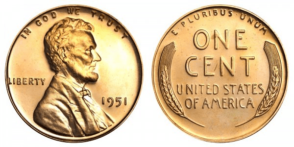 1951年的林肯小麦硬币是用什么做的