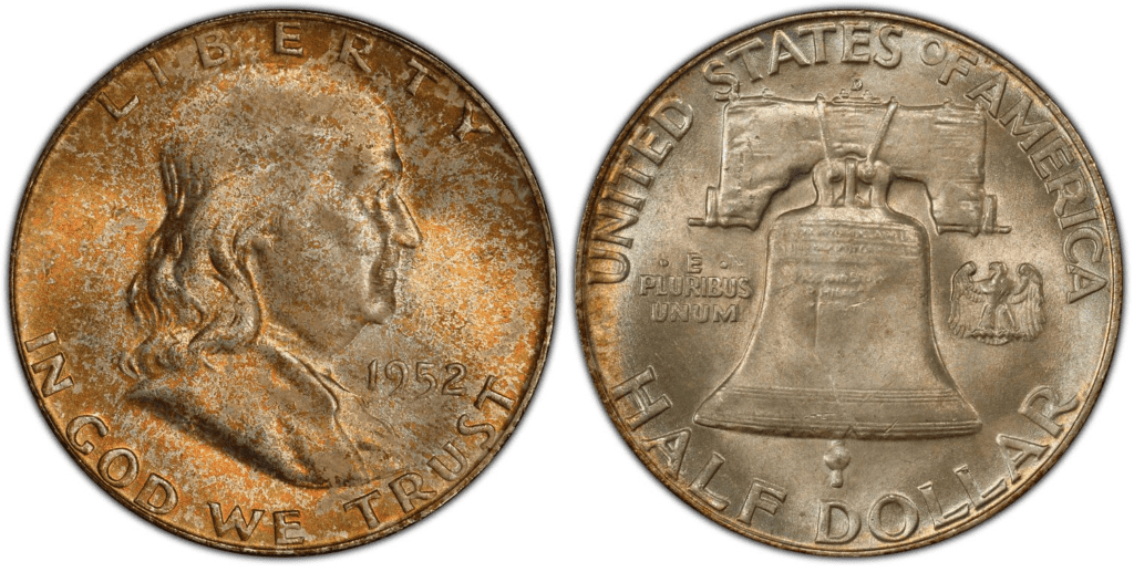 1952年D富兰克林半美元