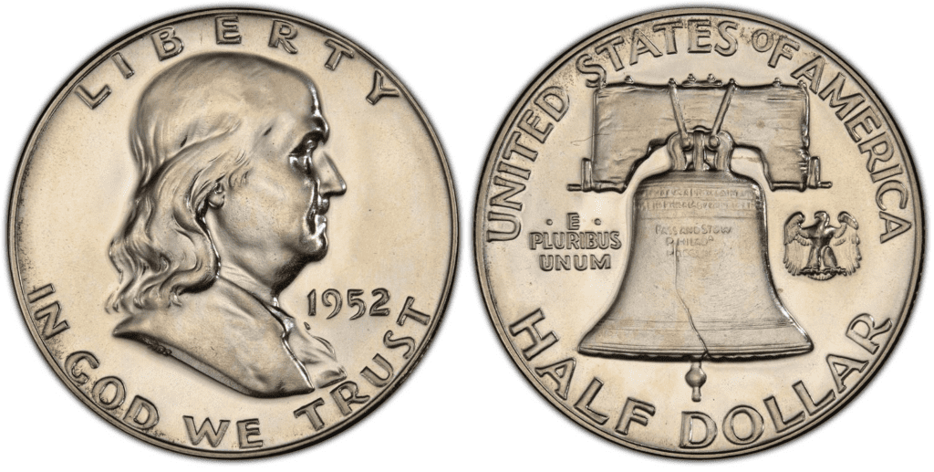 1952年证明富兰克林半美元