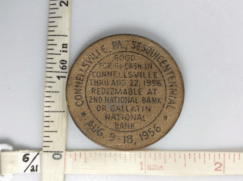 1956木制镍币(康内特维尔，宾夕法尼亚州