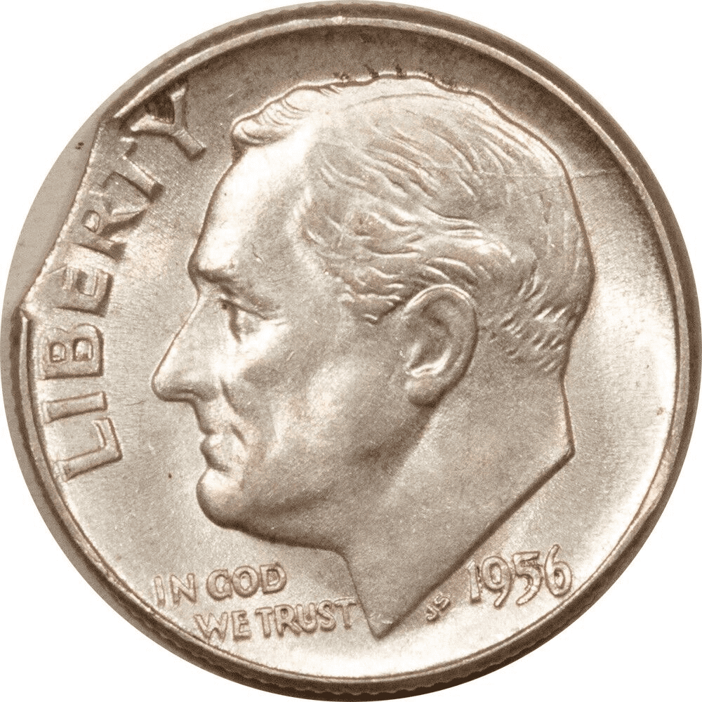 1956年一角硬币夹板错误