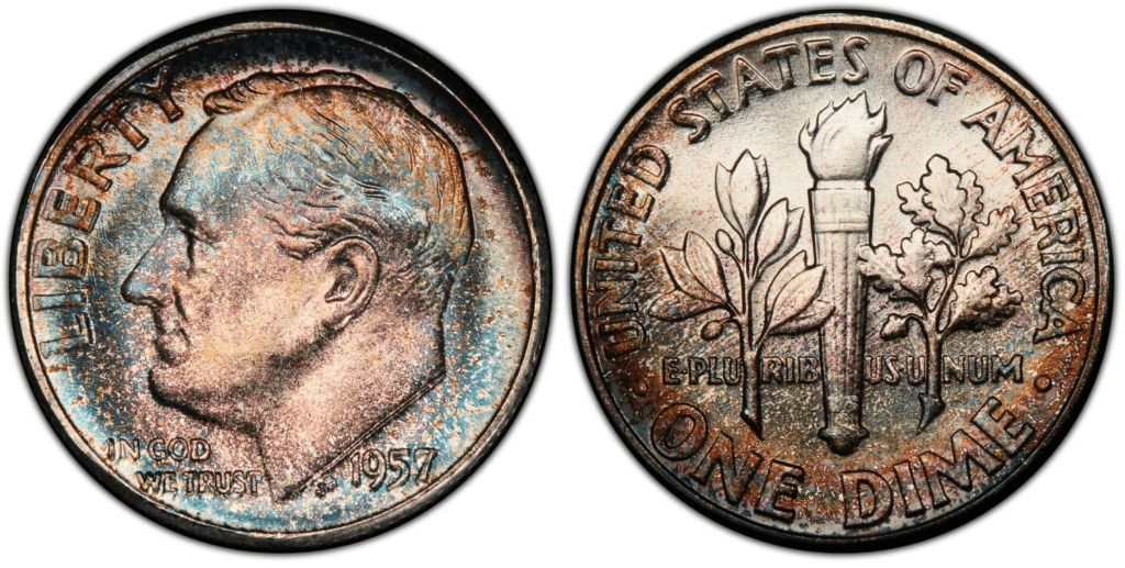 1957 P罗斯福一角硬币